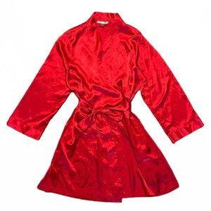MORGAN TAYLOR Red Robe with Sash